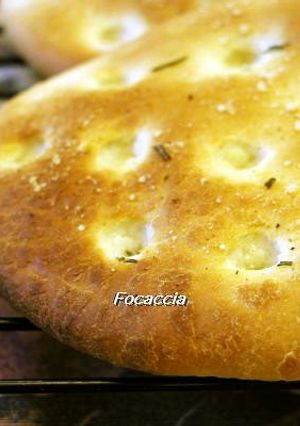 A picture of Focaccia in a Bread Maker.
