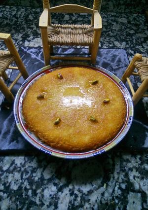 صورة لوصفة كنافة سورية بالقشطة