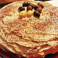 A picture of Mocha ButterCream~ Chocolate Pudding Espresso Cake ~.