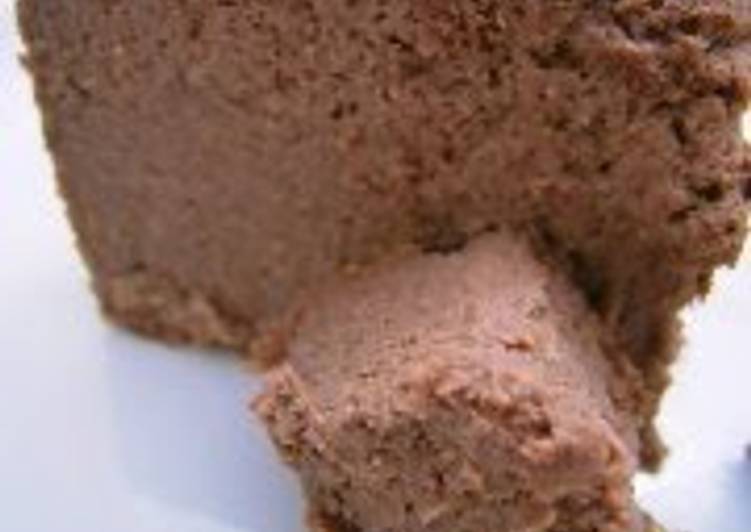 Steps to Make Super Quick Homemade Okara &amp; Tofu Kanten Chocolate Cake for Dieters
