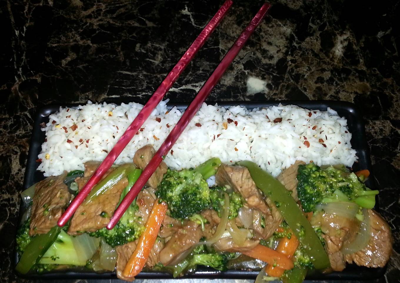 Mike's, "Everybody In The Pool!" Beef Stir Fry