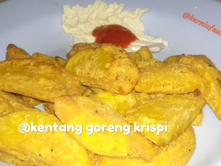 Bagaimana Menyiapkan Kentang goreng krispi,kres😉 yang Lezat