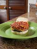Beans and doble chesse burger