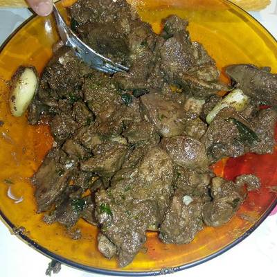 Hígados y mollejas de pollo Receta de Sonia - Cookpad