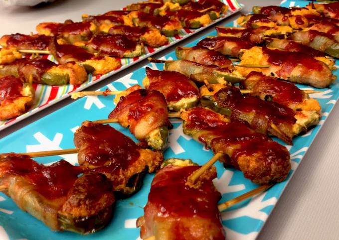 Recipe of Homemade Bacon Wrapped Jalapeño Poppers