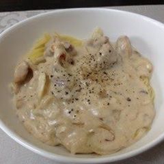 A picture of Easy Cream Pasta in 10 Minutes.