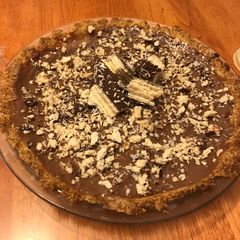 A picture of Torta de Brigadeiro / Brazilian Chocolate Pie.