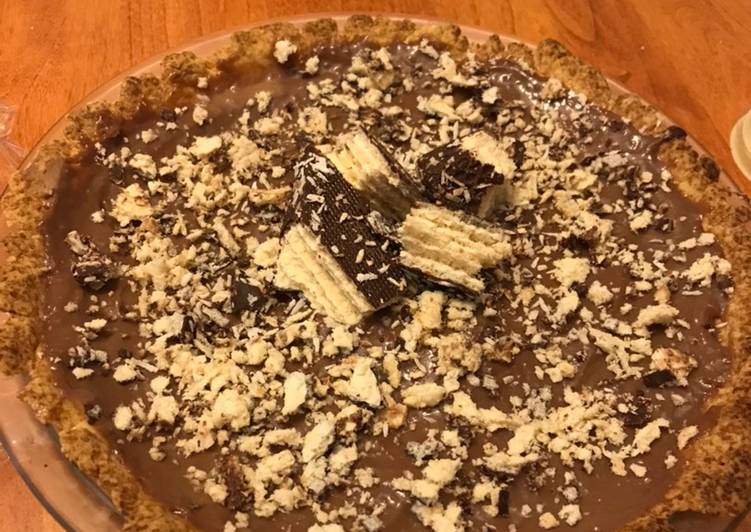 Recipe of Super Quick Homemade Torta de Brigadeiro / Brazilian Chocolate Pie