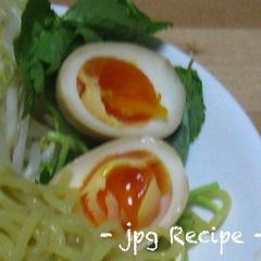 A picture of Soft-Boiled Eggs (Marinated) for Your Ramen Noodles.