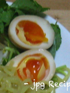 A picture of Soft-Boiled Eggs (Marinated) for Your Ramen Noodles.