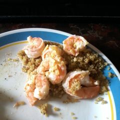 A picture of Lime ginger shrimp.