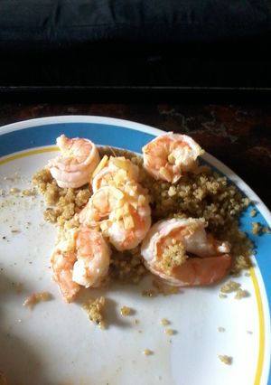 A picture of Lime ginger shrimp.