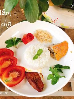 Hình của món Cơm sườn bì chả - Ăn dặm.
