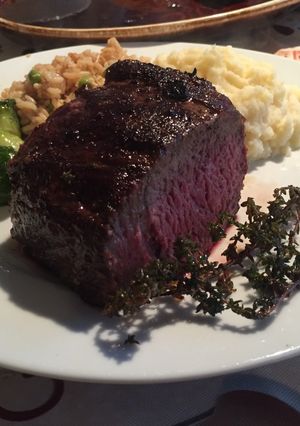 A picture of Cast Iron Skillet Top Sirloin Steak.