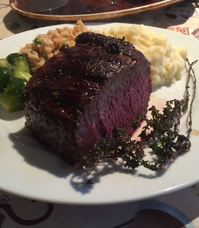 A picture of Cast Iron Skillet Top Sirloin Steak.
