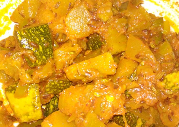 Recipe of Favorite Kachhi keri wali kaddu ki sabji