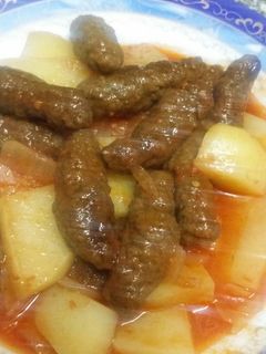صورة لوصفة كفته رز بالبطاطس