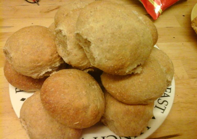 Simple Way to Prepare Homemade Brown Malt Baps