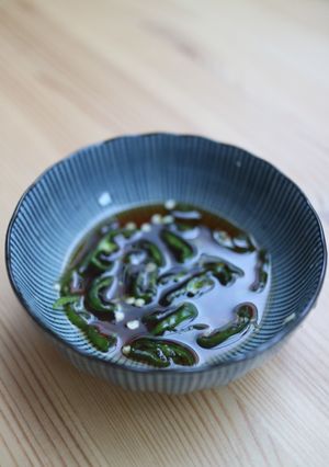 A picture of Sweet And Sour Dripping Sauce For Ginseng Chicken Soup.