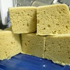 A picture of Steamed Okara Powder Bread with Microwave.