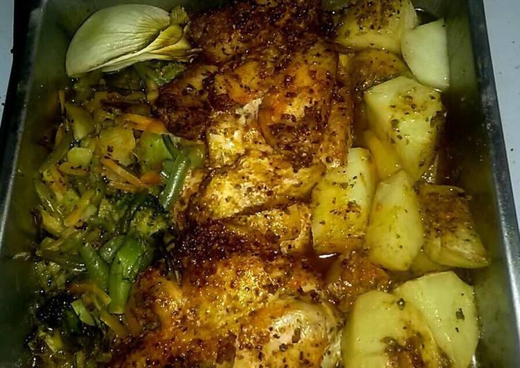 Recipe of Super Quick Homemade Oven baked chicken