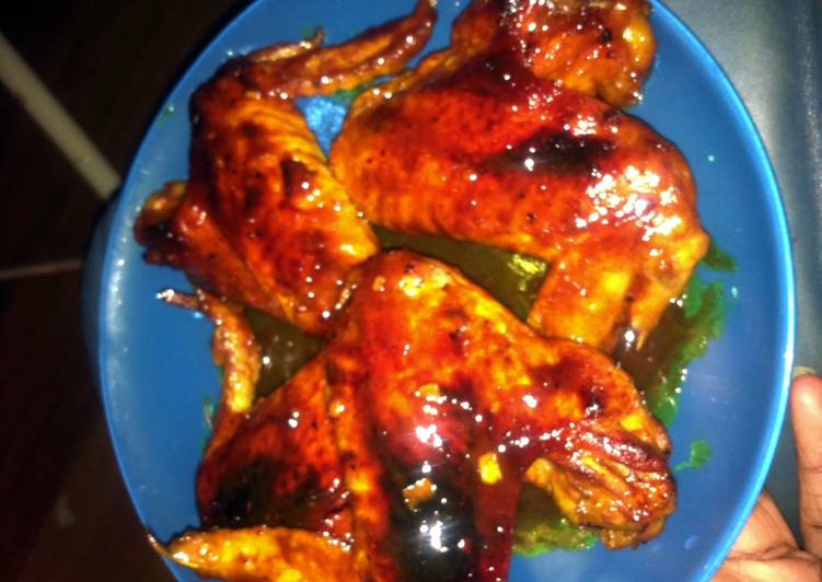 Simple Way to Prepare Ultimate Orange barbeque glazed chicken