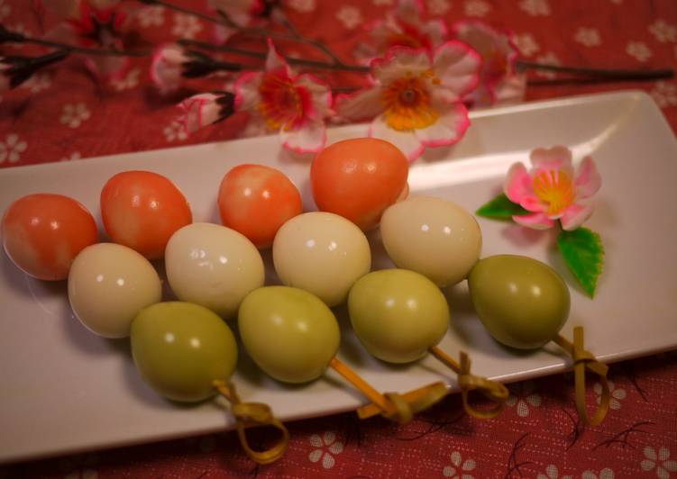 Tricolored Quail Eggs for Hanami Bentos