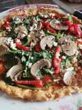 Pizza base de pollo proteica