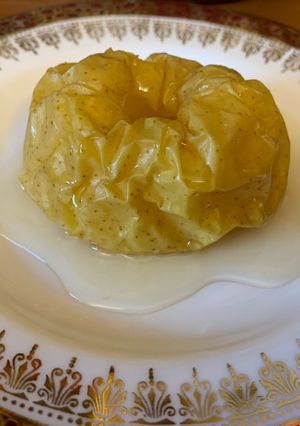 Una foto de Manzanas asadas en solo diez minutos en microondas