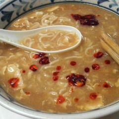 A picture of Rich and Tangy Miso Hot and Sour Noodle Soup.