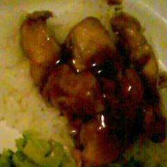 A picture of Teriyaki chicken.