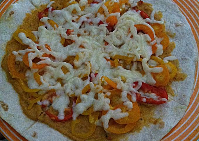 Recipe of Super Quick Homemade Easy Hummus Pizza