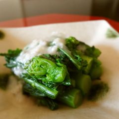 A picture of Spring Flavor using Sweet Shio-koji ♪ Blanched Nanohana with Vinegar Sauce.