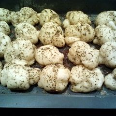 A picture of Pretzel dough garlic knots.