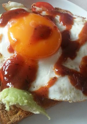 A picture of Weezy's posh egg and toast.