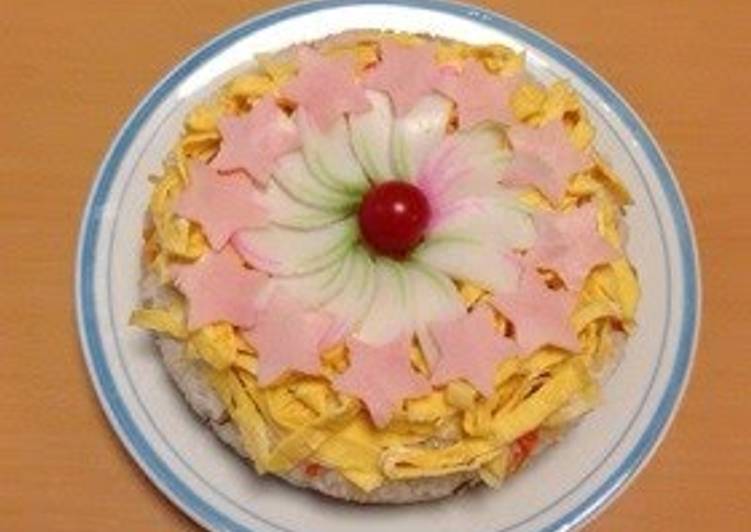 Easiest Way to Make Ultimate Sushi Cake for Doll&#39;s Festival