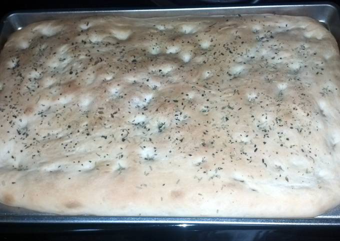 Easiest Way to Prepare Super Quick Homemade Herb Focaccia Bread