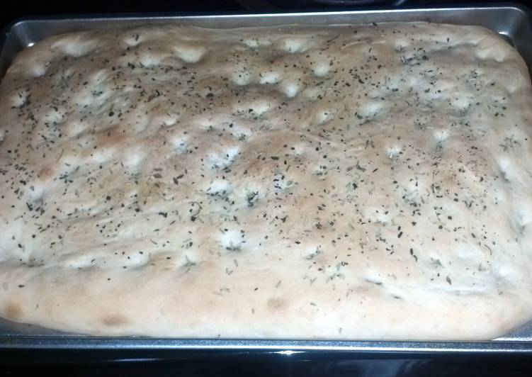 Step-by-Step Guide to Cook Delicious Herb Focaccia Bread