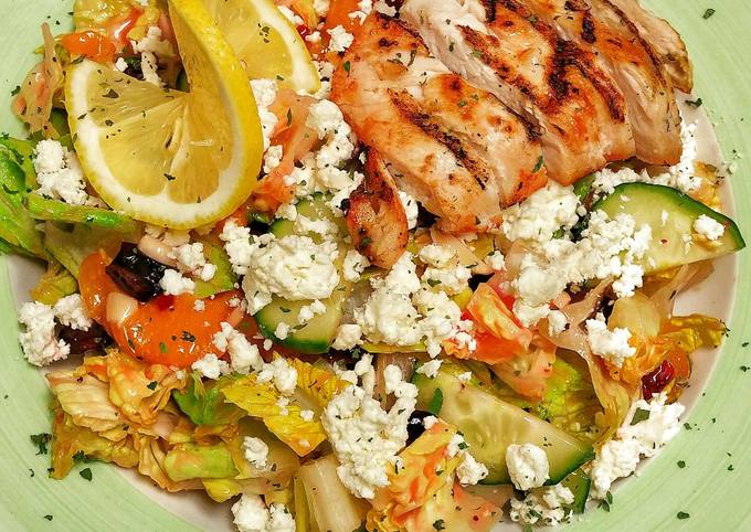 Steps to Make Speedy Tropical Salad w/grilled chicken