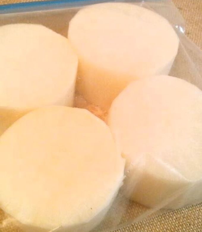 Frozen Daikon Radish To Keep In A Ziploc Freezer Bag Recipe By