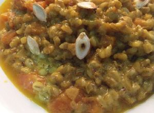 Una foto de Risotto de cebada perlada