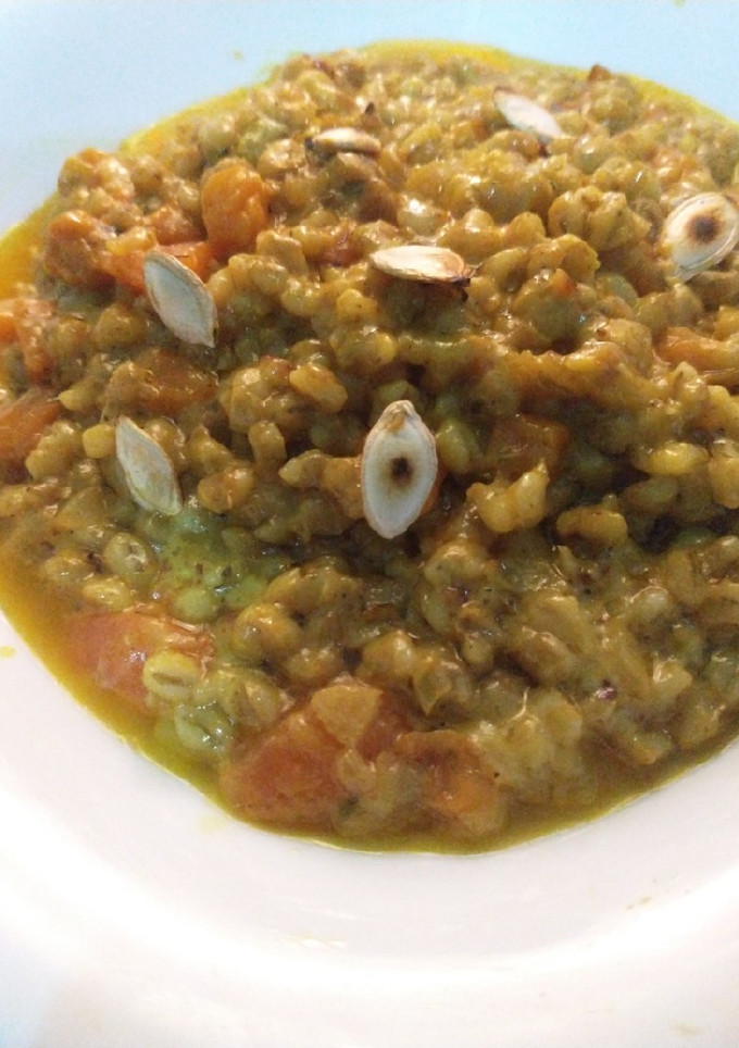 Una foto de Risotto de cebada perlada