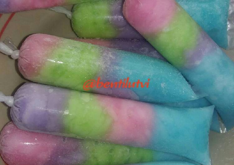 Rahasia Membuat Es Mambo Rainbow Yang Renyah