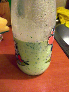 A picture of quark cheese smoothie.