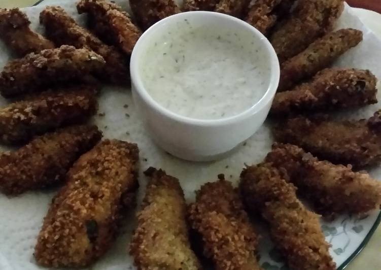 Recipe of Quick Crispy Deep fried pickles