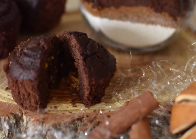 Muffin cacao, cannella e cioccolato