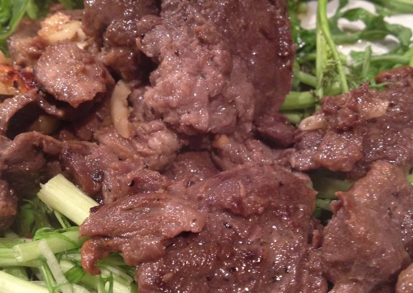 Tuna Blood Fried in Olive Oil