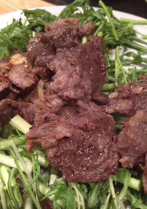 A picture of Tuna Blood Fried in Olive Oil.