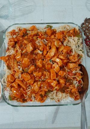 A picture of Singaporean rice.