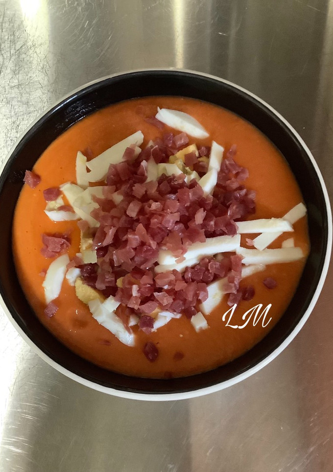 Una foto de Salmorejo a mi manera en Thermomix